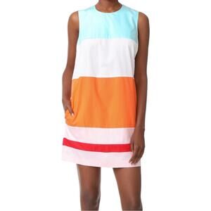 MDS Stripes NWT Sleeveless Colorblocked Shift Mini Dress sz 4